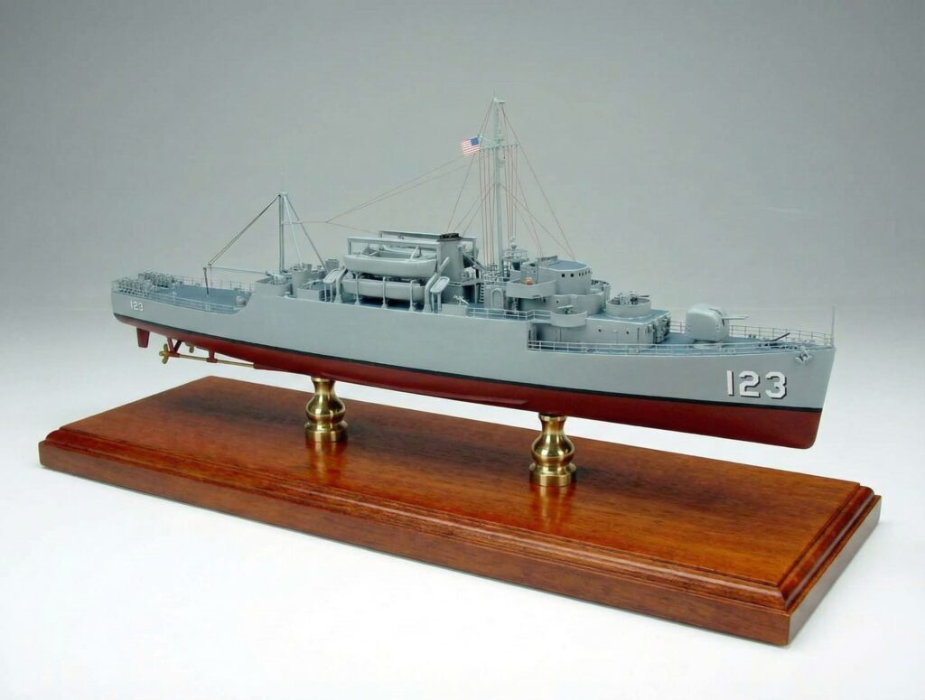 USS Diachenko APD-123 model ship