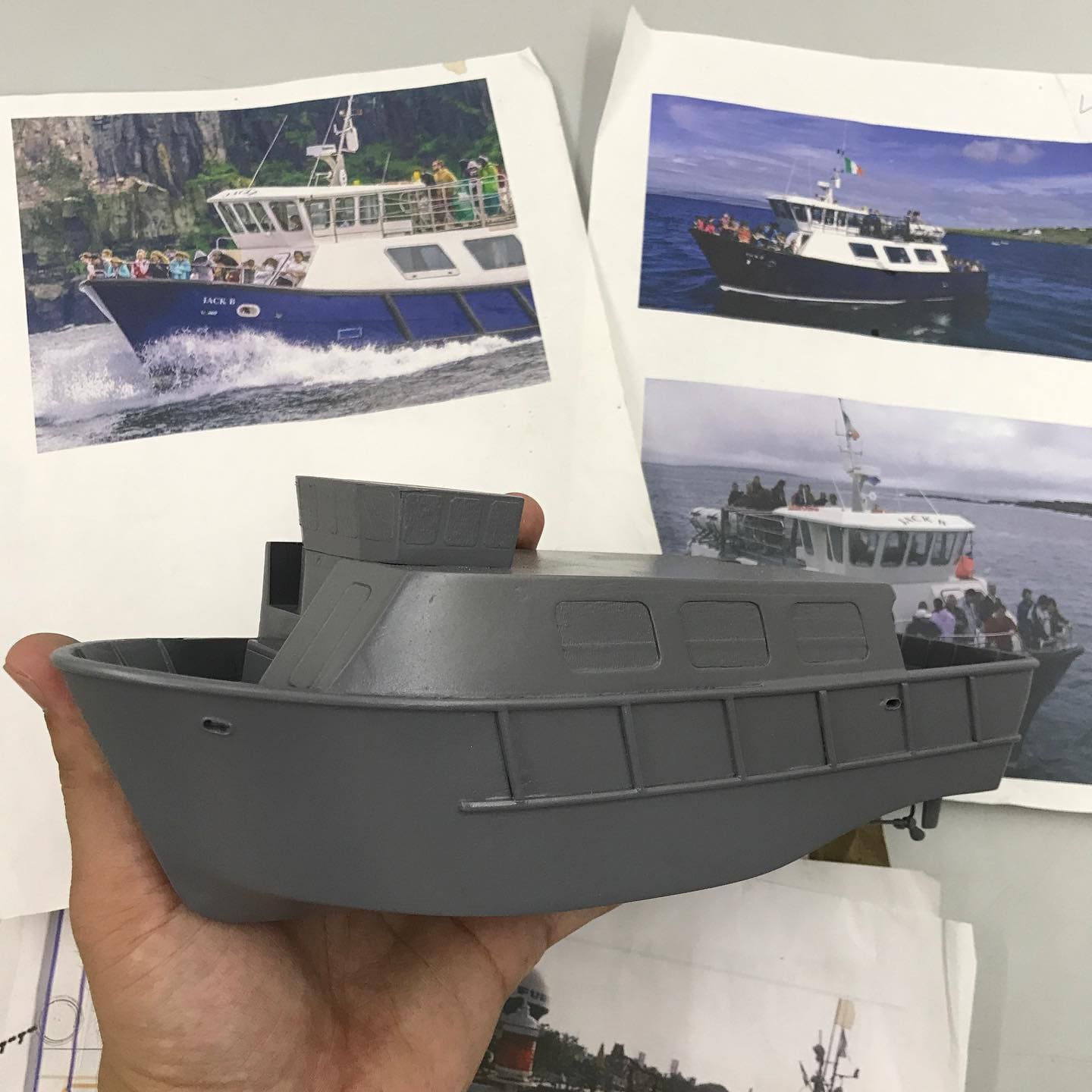 Aran Islands Ferry Jack B. custom ship model